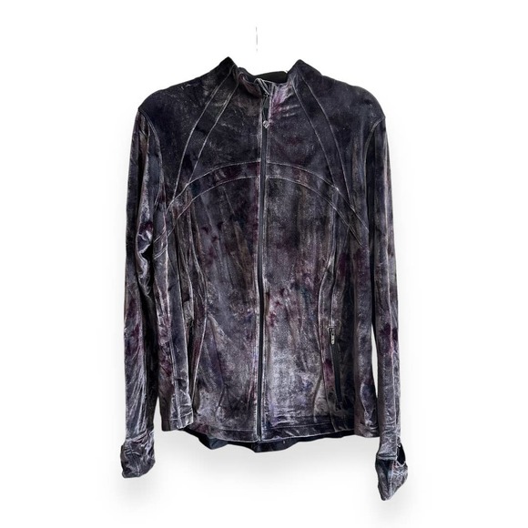lululemon athletica Jackets & Blazers - Lululemon Define Jacket Velour Size 18 Interstellar Dark Grey Multi